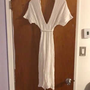 White Flowy Jumpsuit